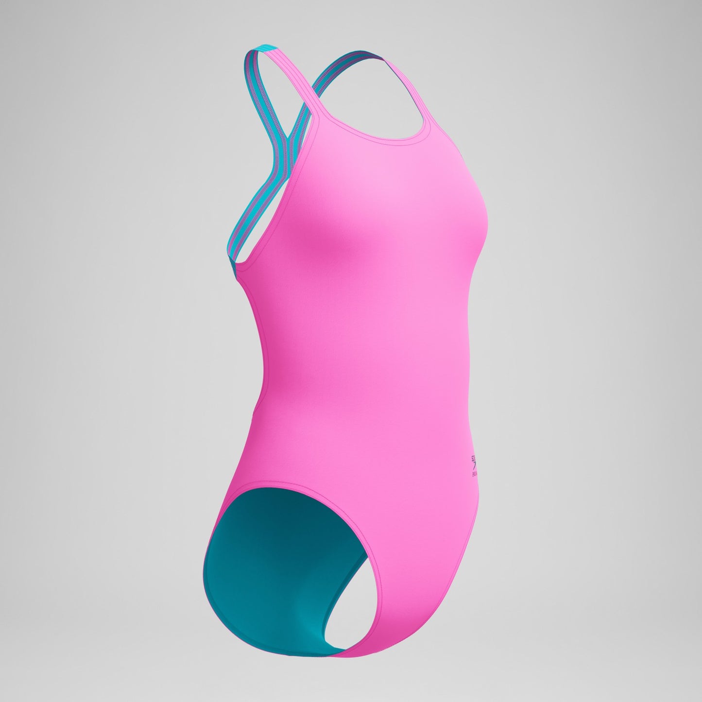Club Training Powerback Swimsuit Pink/Blue - Speedo