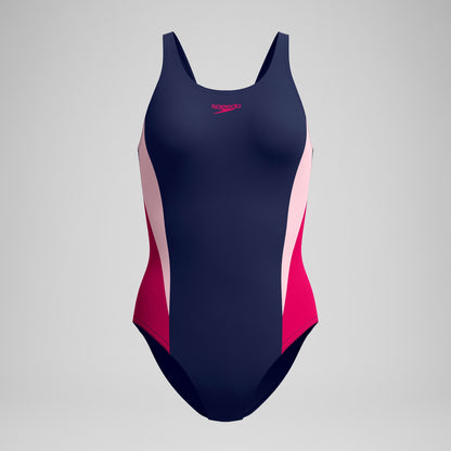 Colorblock Splice 2.0 One Piece Navy/Pink - Speedo