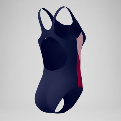 Colorblock Splice 2.0 One Piece Navy/Pink - Speedo