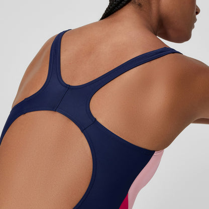Colorblock Splice 2.0 One Piece Navy/Pink - Speedo