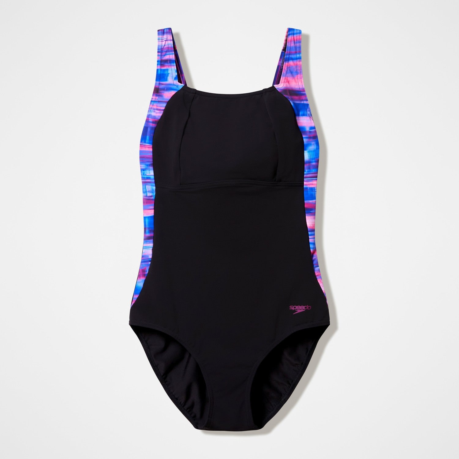 Luna Lustre Printed Swimsuit Black/Pink - Speedo