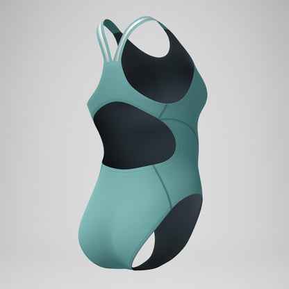 V Class Performance Back Swimsuit Storm Green - Speedo