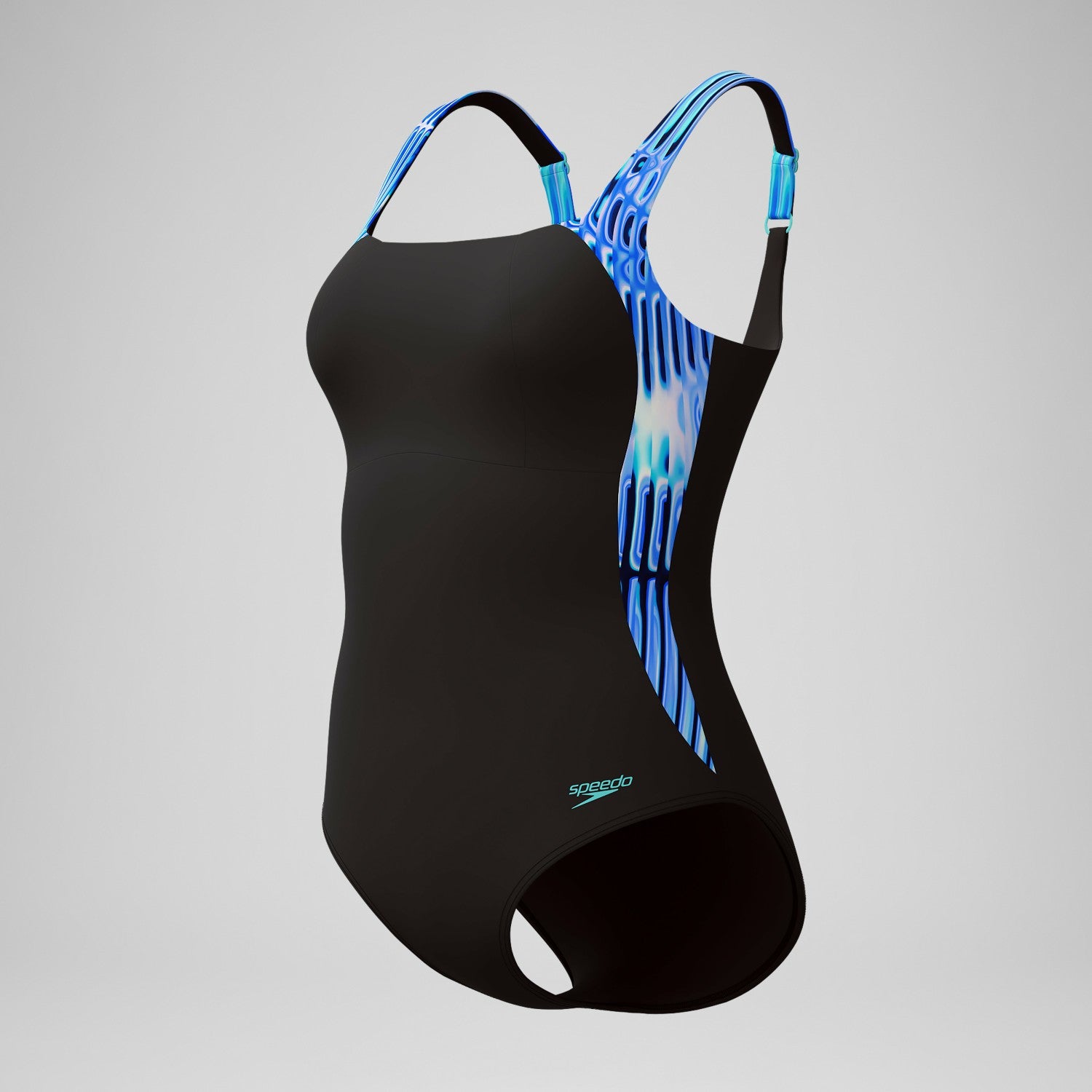 Shaping Printed LunaLustre Swimsuit Navy/Purple - Speedo