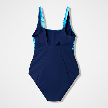 Contour Eclipse Printed Swimsuit Navy/Blue - Speedo
