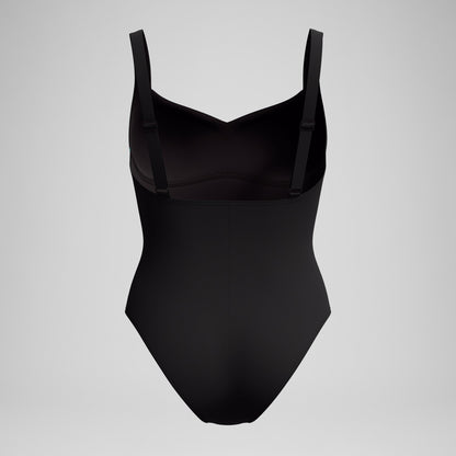 Shaping Printed LunaElustre Swimsuit Black/Purple - Speedo
