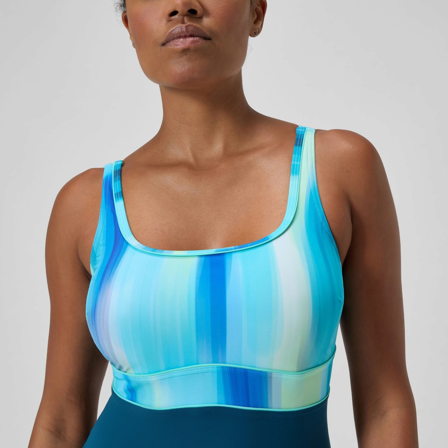 Shaping Printed Contour Eclipse Swimsuit DarkTeal/Green - Speedo