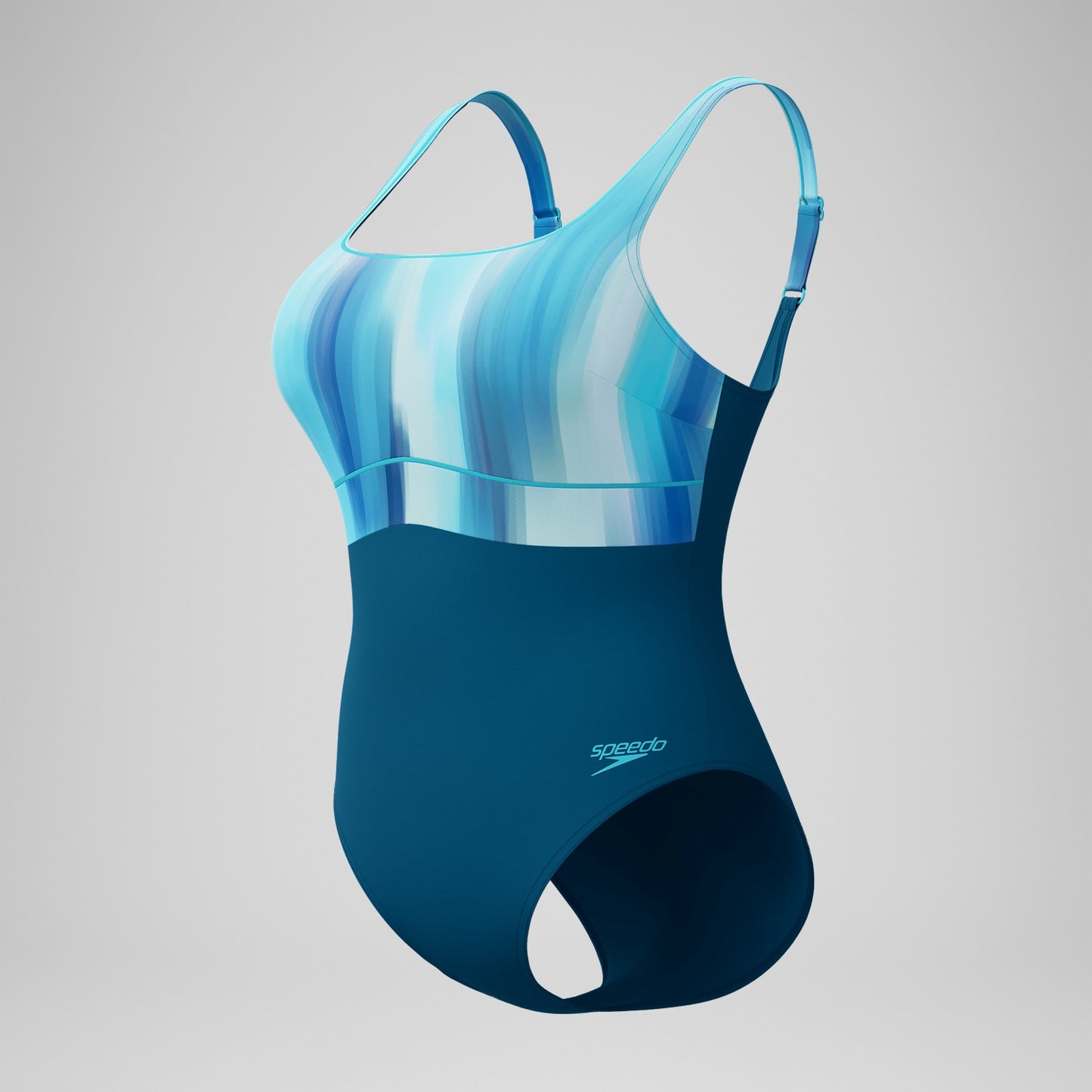 Shaping Printed Contour Eclipse Swimsuit DarkTeal/Green - Speedo