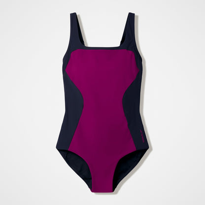 Colourblock Contour Swimsuit Dark Pink/Black - Speedo