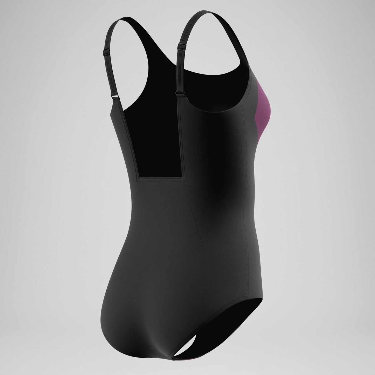 Colourblock Contour Swimsuit Dark Pink/Black - Speedo