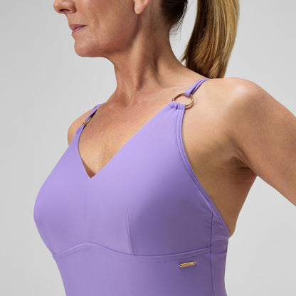 Shaping Strappy Swimsuit Purple - Speedo