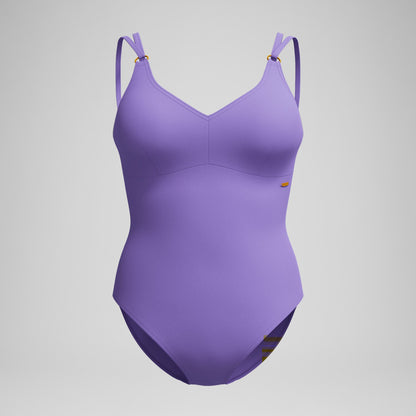 Shaping Strappy Swimsuit Purple - Speedo