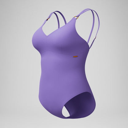 Shaping Strappy Swimsuit Purple - Speedo
