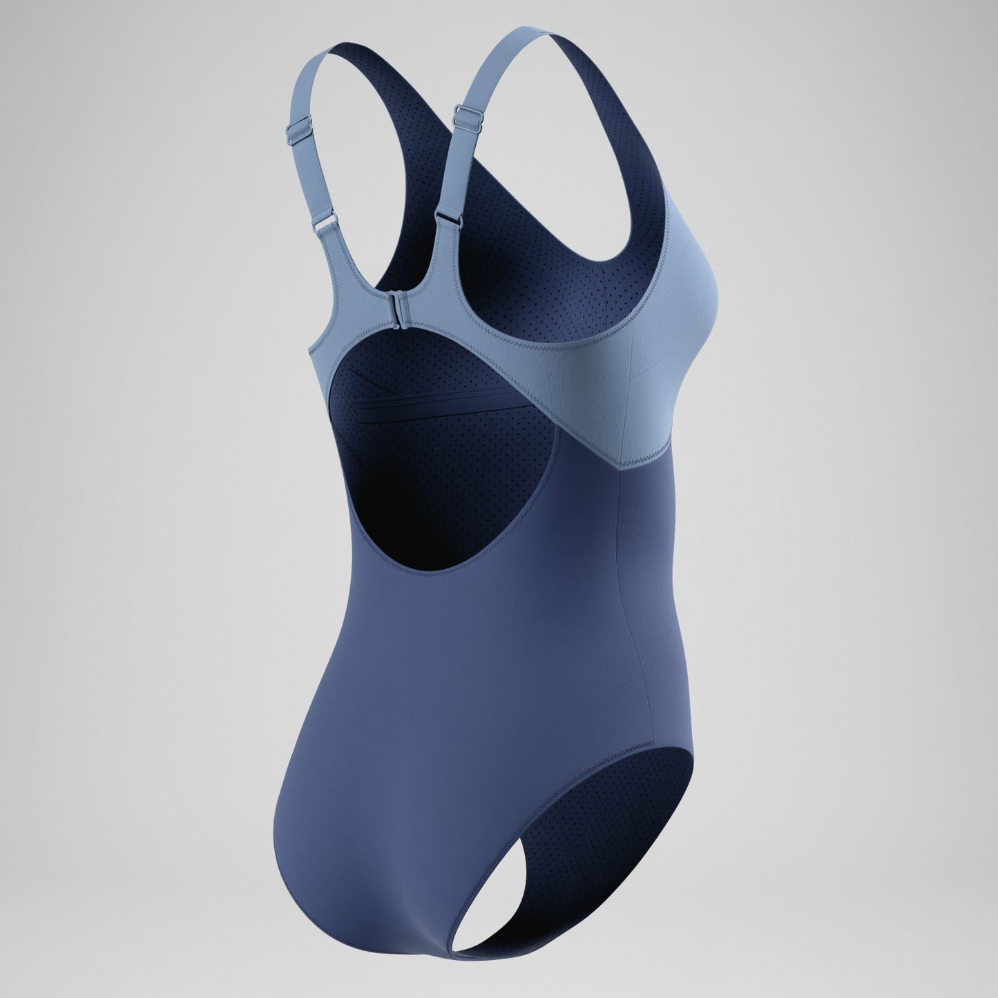 Sculpture Swimsuit Grey/Blue - Speedo