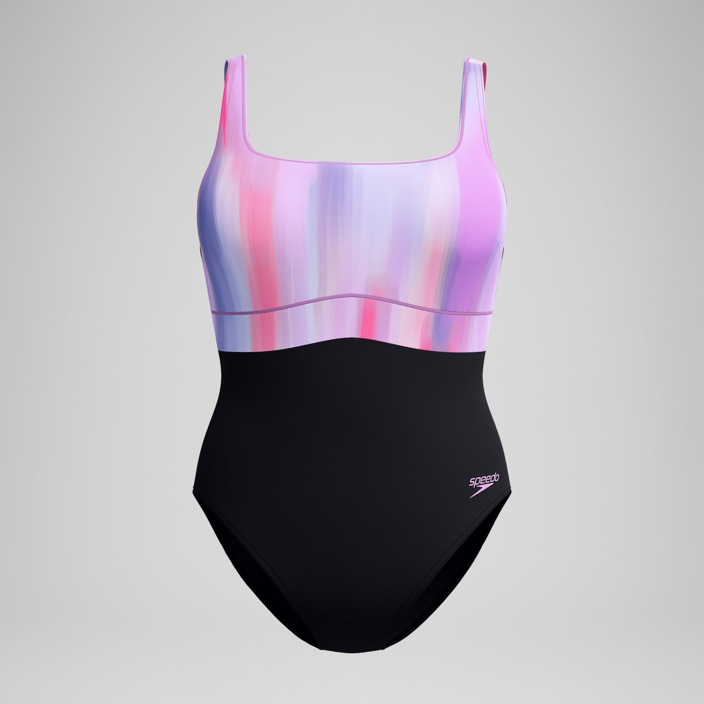 Shaping Printed Contour Eclipse Swimsuit Black/Pink - Speedo