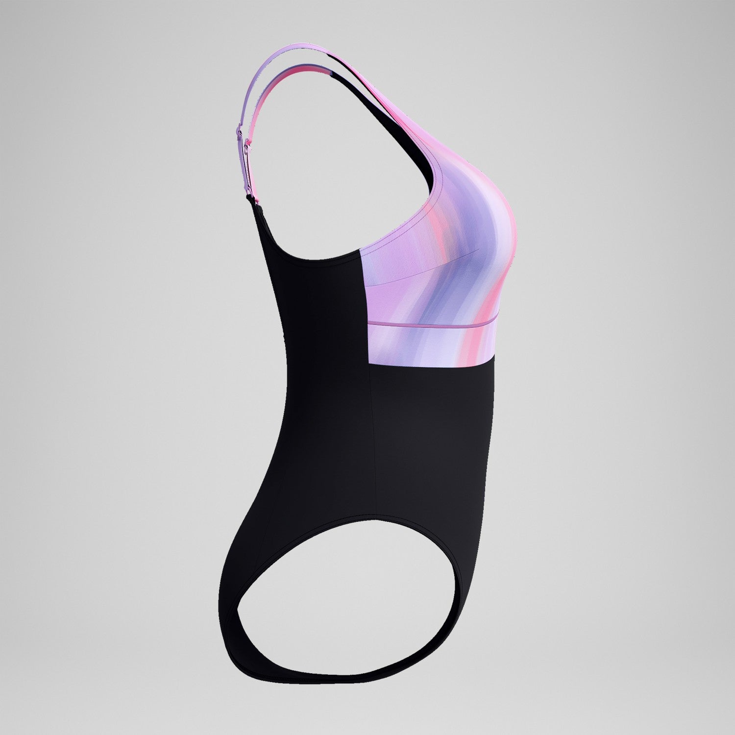 Shaping Printed Contour Eclipse Swimsuit Black/Pink - Speedo