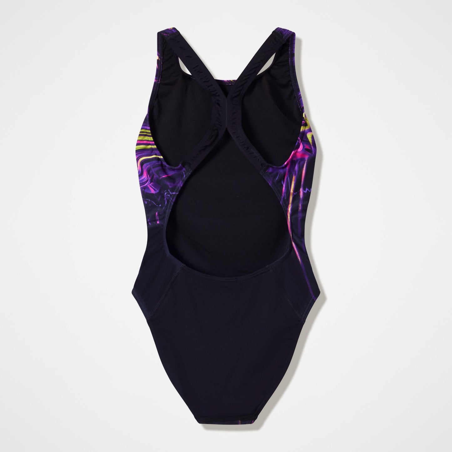 Club Training Printed Powerback Swimsuit Purple/Black - Speedo