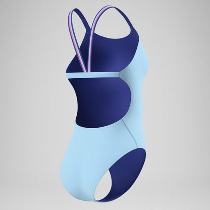 Club Training Comfort V-Back Swimsuit Blue - Speedo
