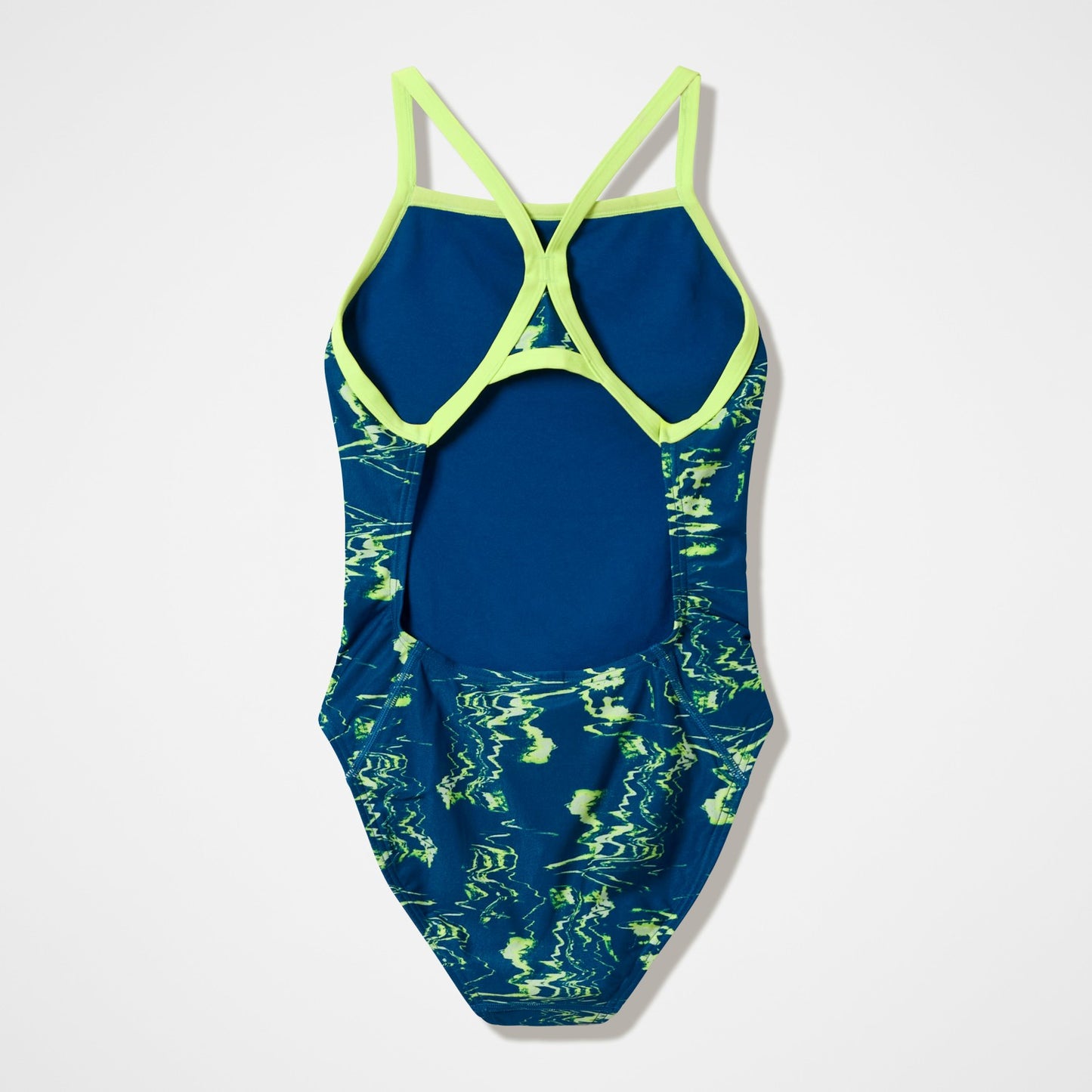 Club Training Printed Turnback Swimsuit Blue/Green - Speedo