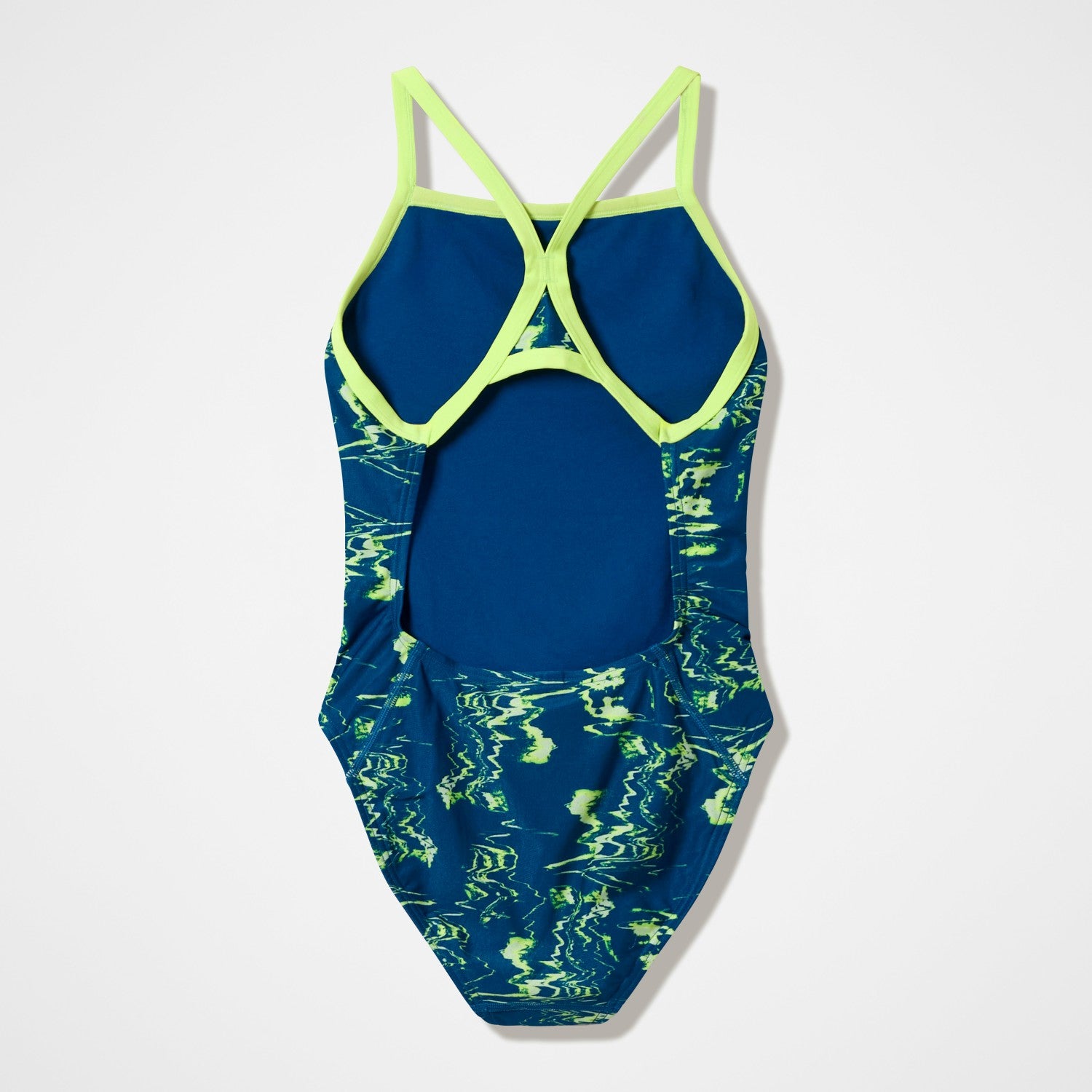 Club Training Printed Turnback Swimsuit Blue/Green - Speedo