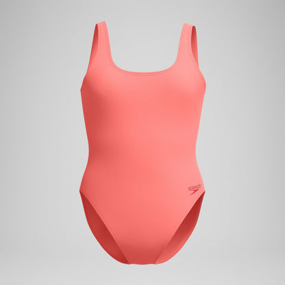 Textured Deep U-Back Swimsuit Coral - Speedo