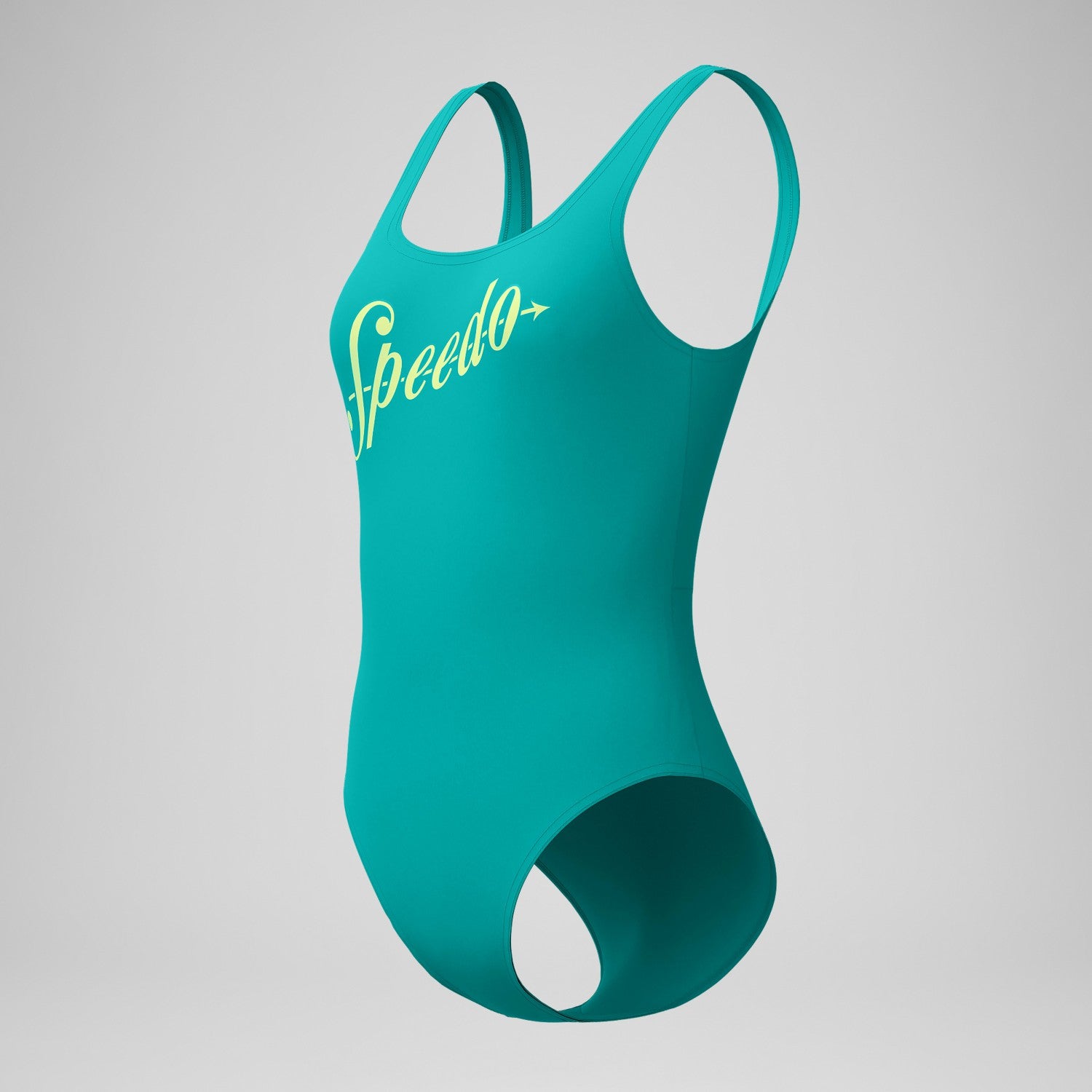 Logo Square Back Swimsuit Turquoise - Speedo