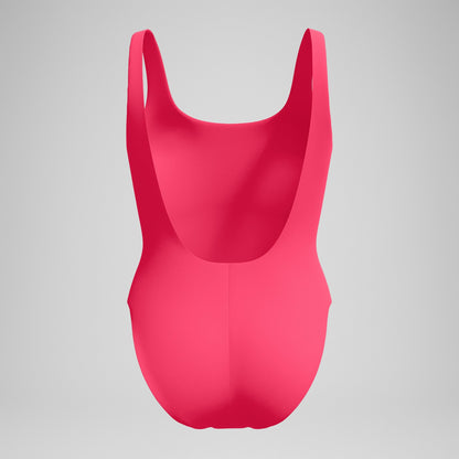 Logo Deep U-Back Swimsuit Pink - Speedo