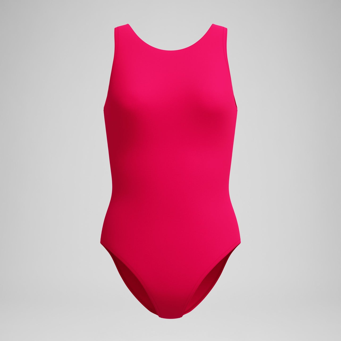 Solid High Neck Swimsuit Ruby - Speedo