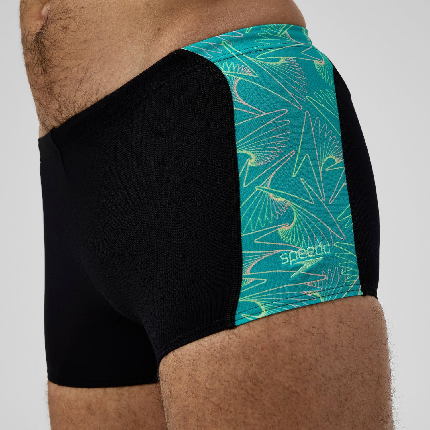 Hyperboom Panel Aquashorts Black/Turquoise - Speedo
