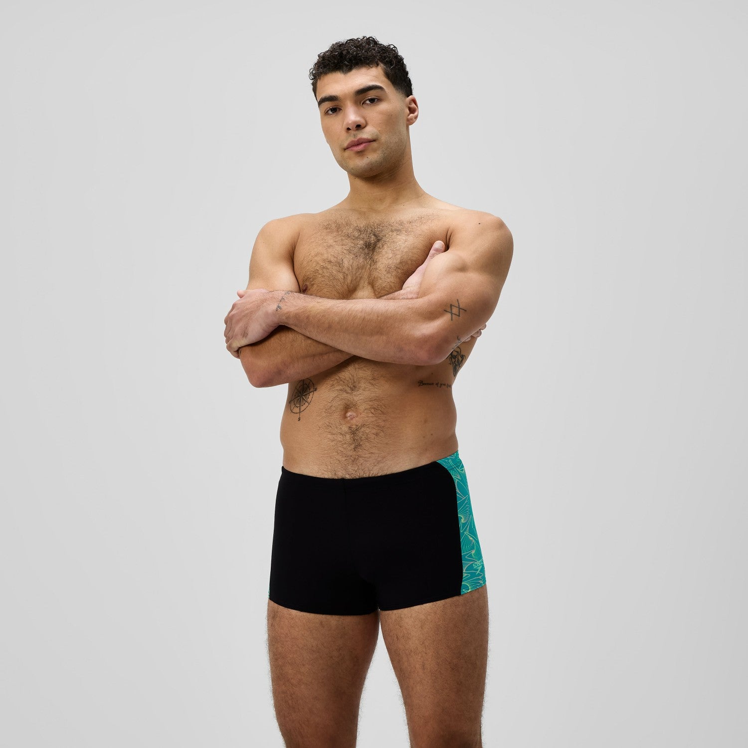 Hyperboom Panel Aquashorts Black/Turquoise - Speedo