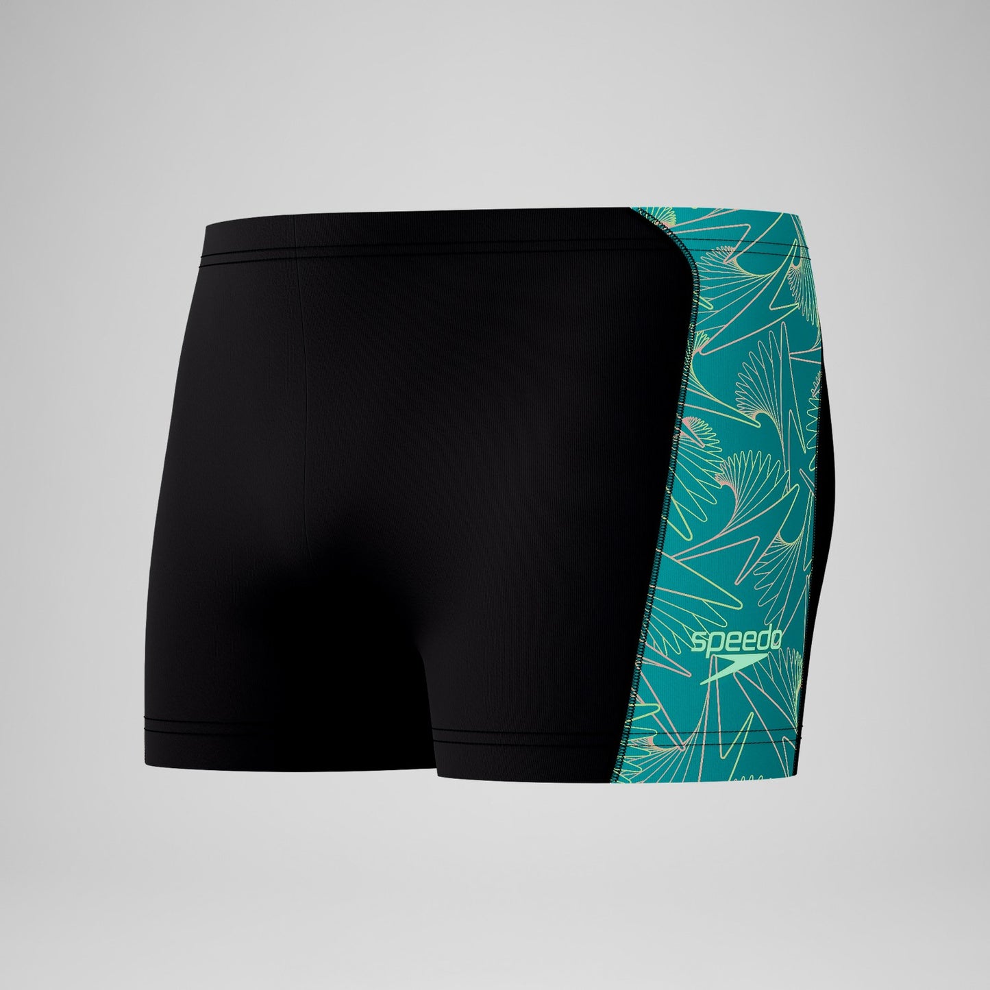 Hyperboom Panel Aquashorts Black/Turquoise - Speedo