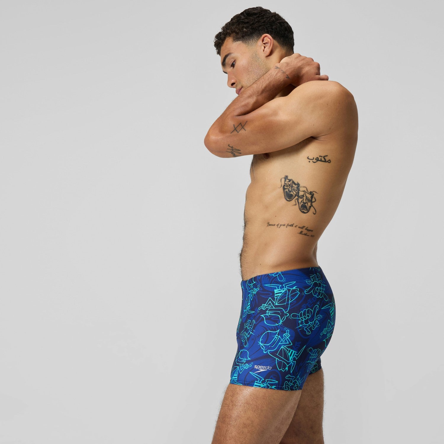Printed Beachstar Aquashorts Blue - Speedo