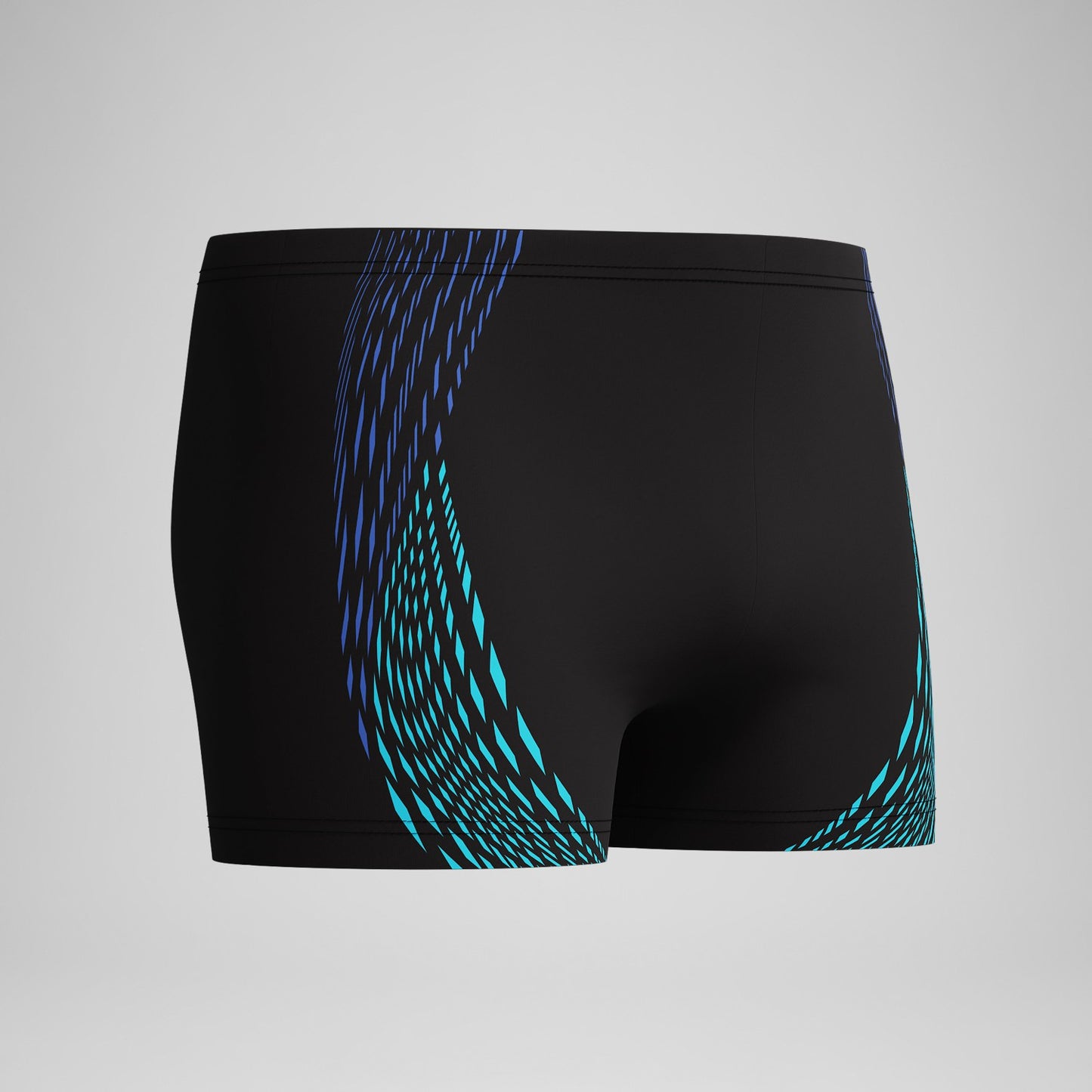 Duo Logo Print Aquashorts Black/Blue - Speedo