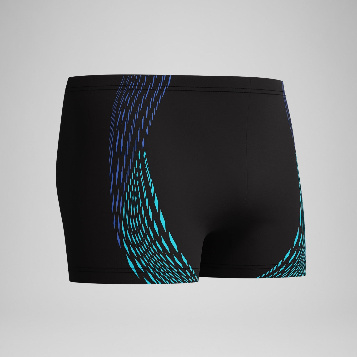 Duo Logo Print Aquashorts Black/Blue - Speedo