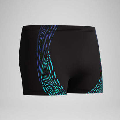 Duo Logo Print Aquashorts Black/Blue - Speedo