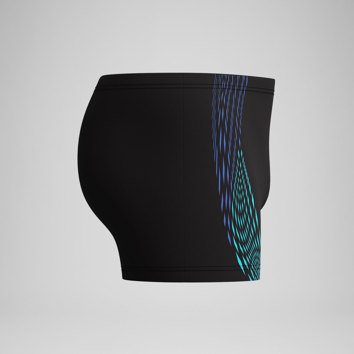 Duo Logo Print Aquashorts Black/Blue - Speedo