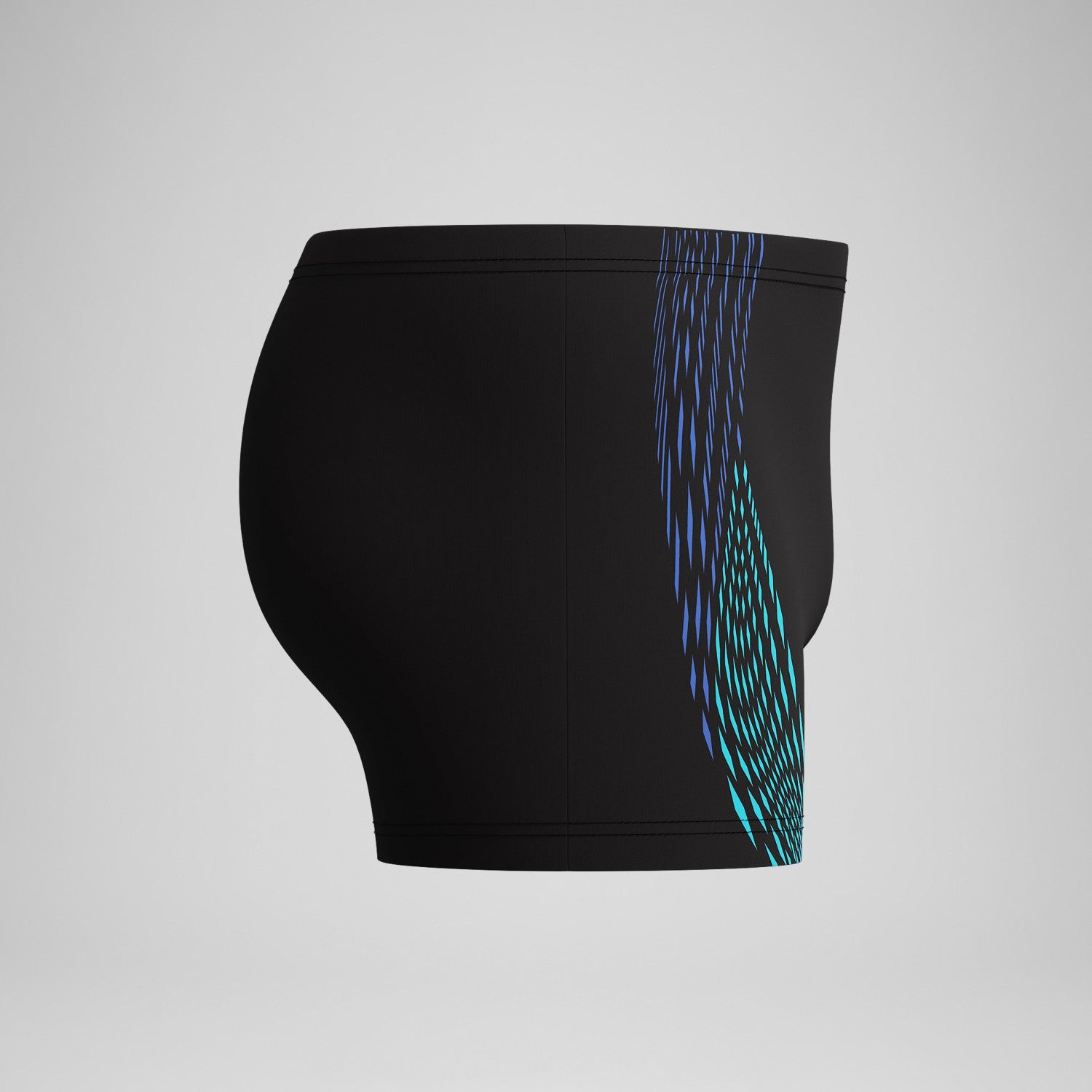 Duo Logo Print Aquashorts Black/Blue - Speedo