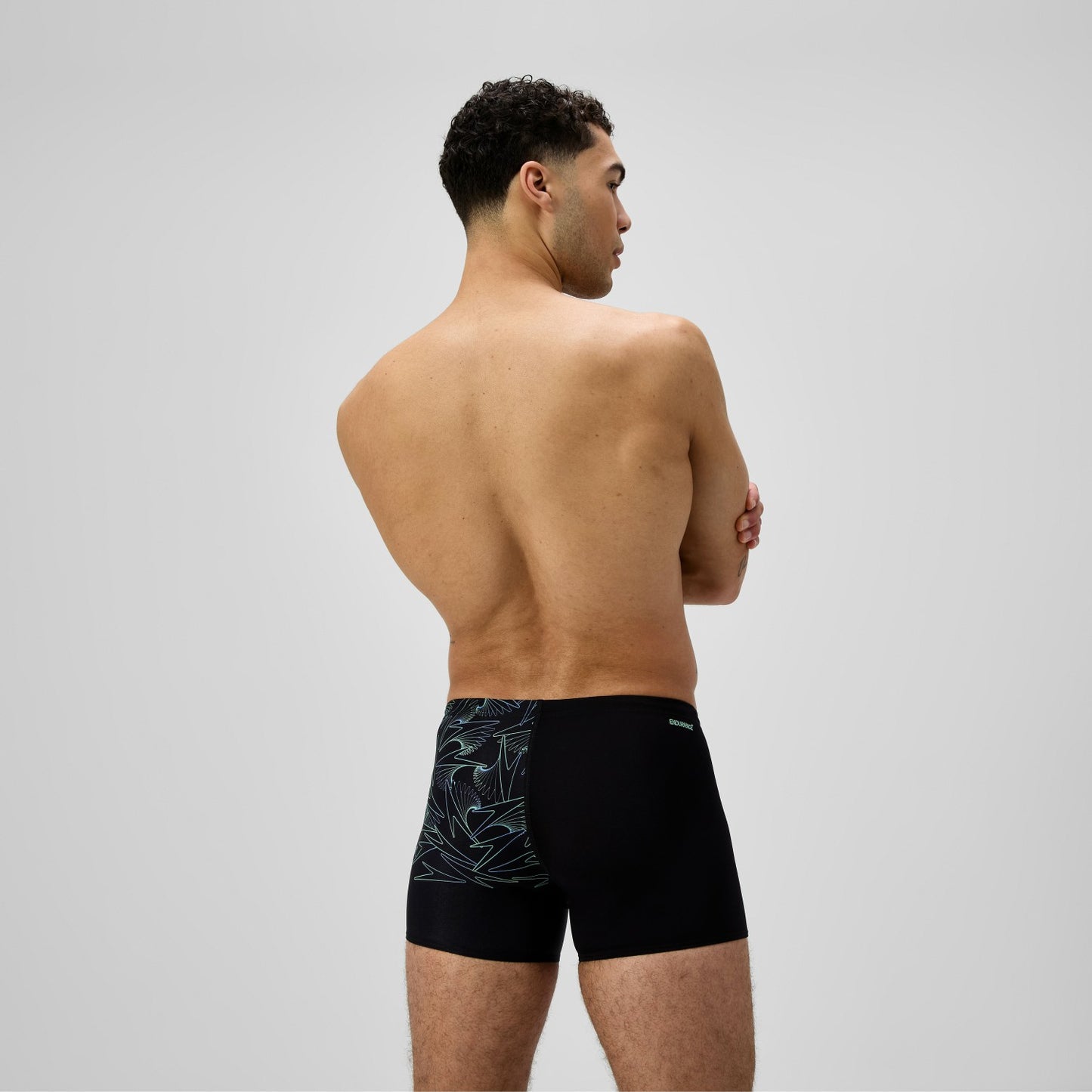 Hyperboom V-Cut Aquashorts Black/Green - Speedo