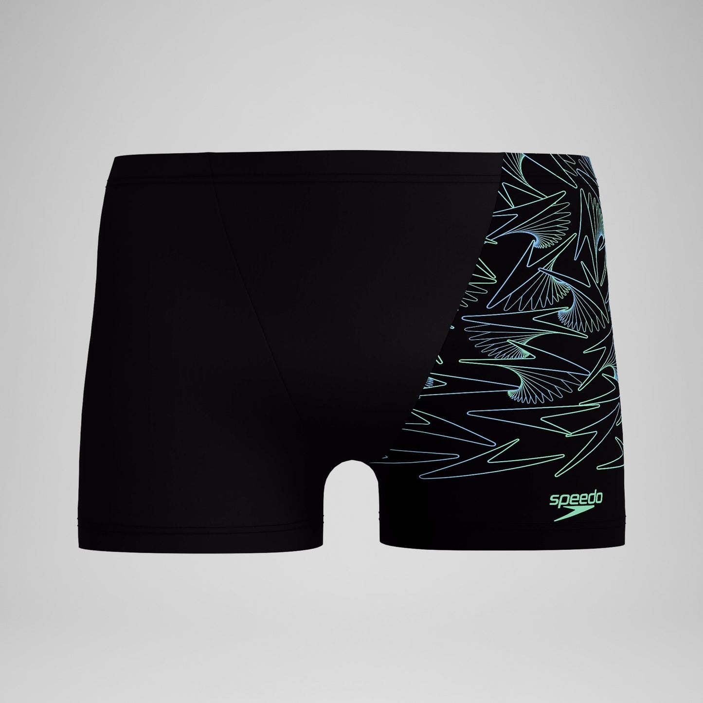 Hyperboom V-Cut Aquashorts Black/Green - Speedo