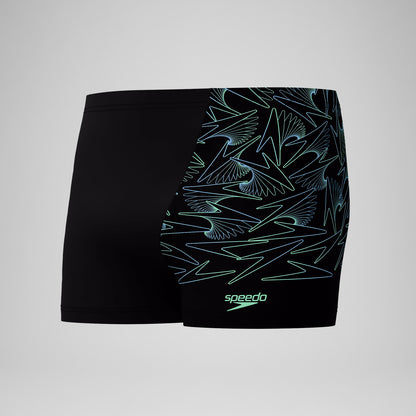 Hyperboom V-Cut Aquashorts Black/Green - Speedo