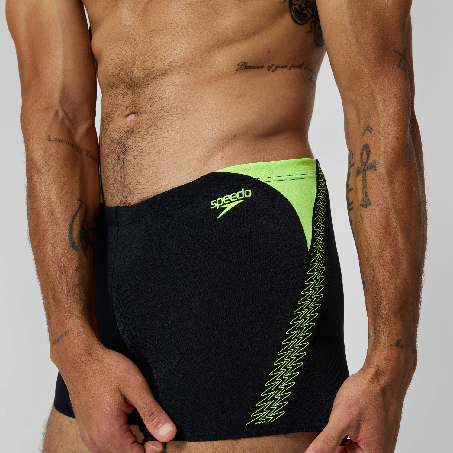 HyperBoom Splice Aquashorts Black/Yellow - Speedo