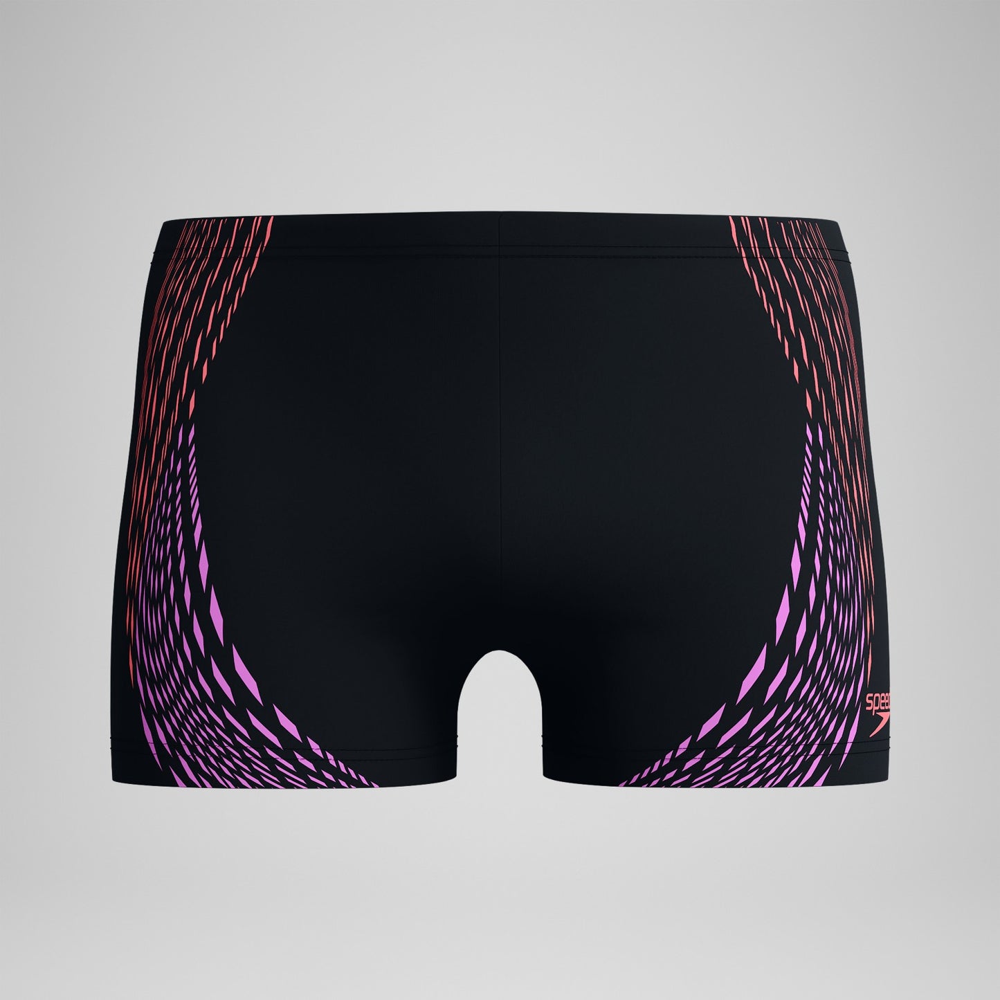 Duo Logo Print Aquashorts Black/Coral - Speedo