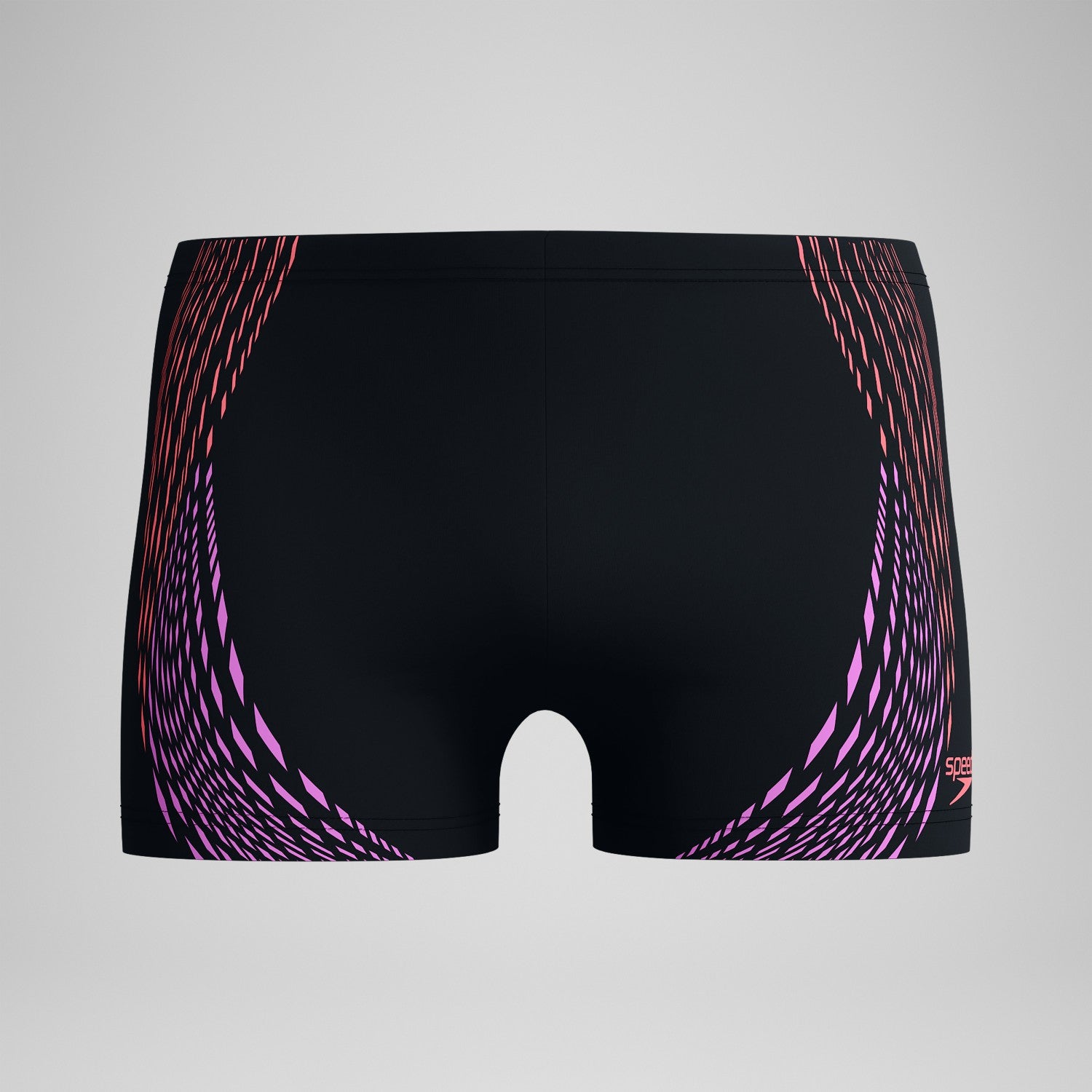 Duo Logo Print Aquashorts Black/Coral - Speedo