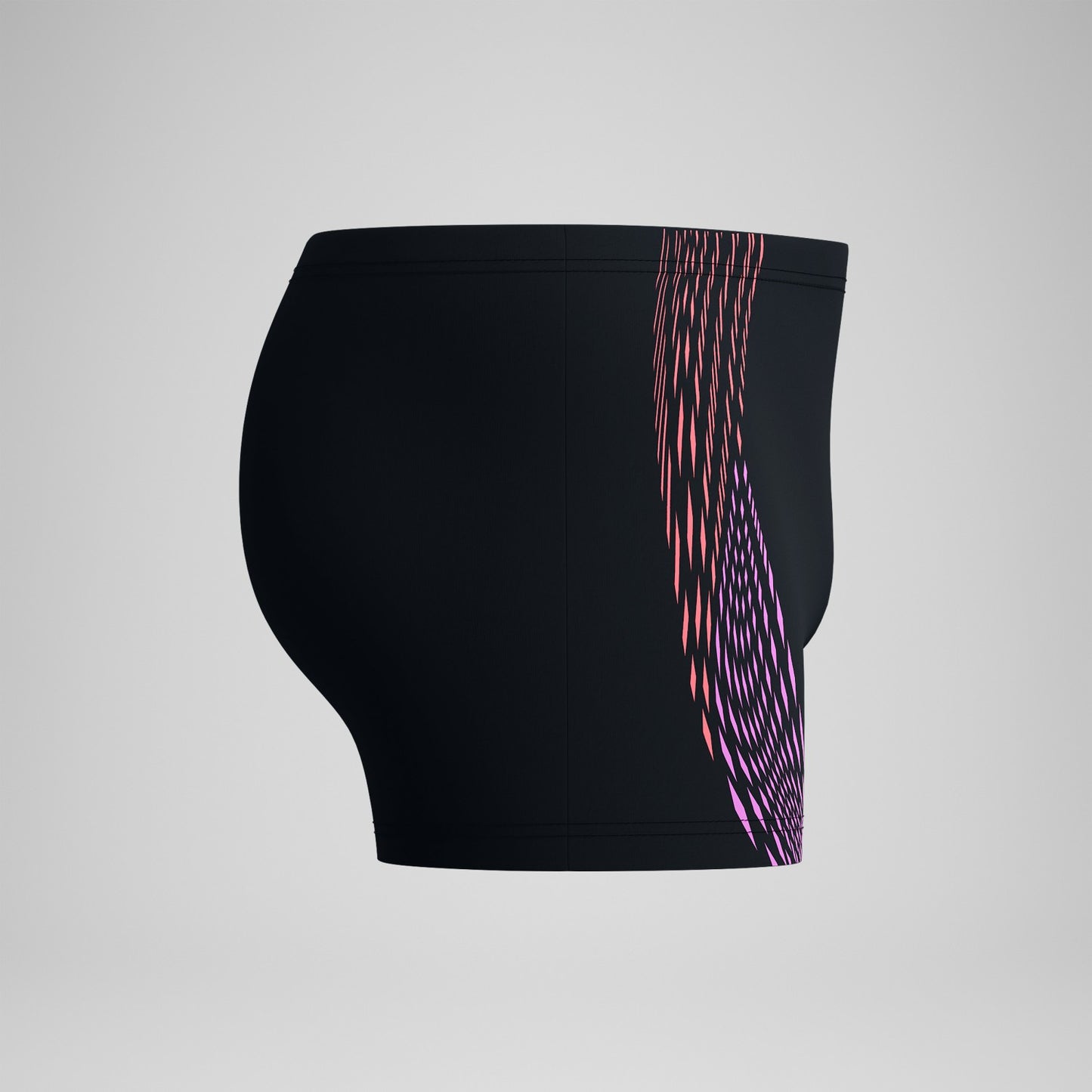 Duo Logo Print Aquashorts Black/Coral - Speedo