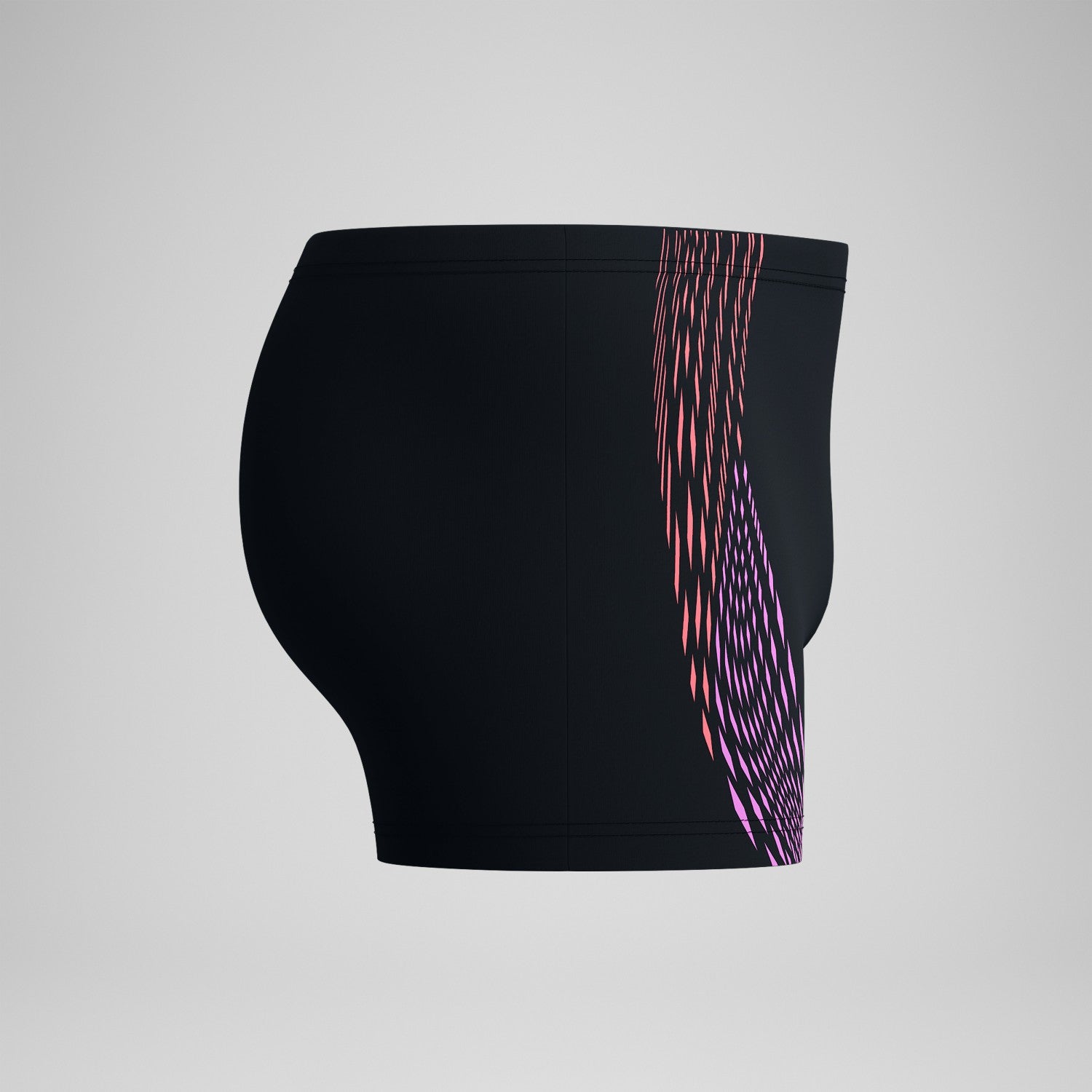 Duo Logo Print Aquashorts Black/Coral - Speedo