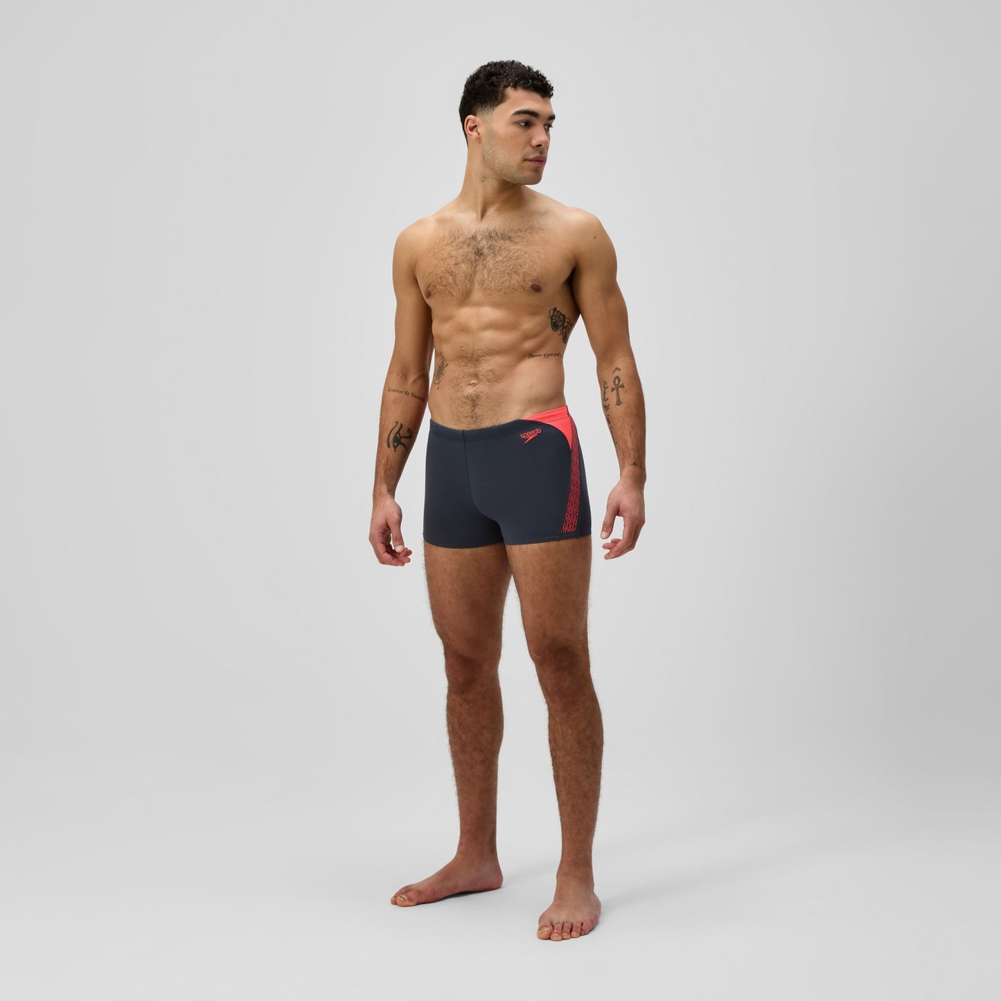 Hyperboom Splice Aquashorts Grey/Orange - Speedo
