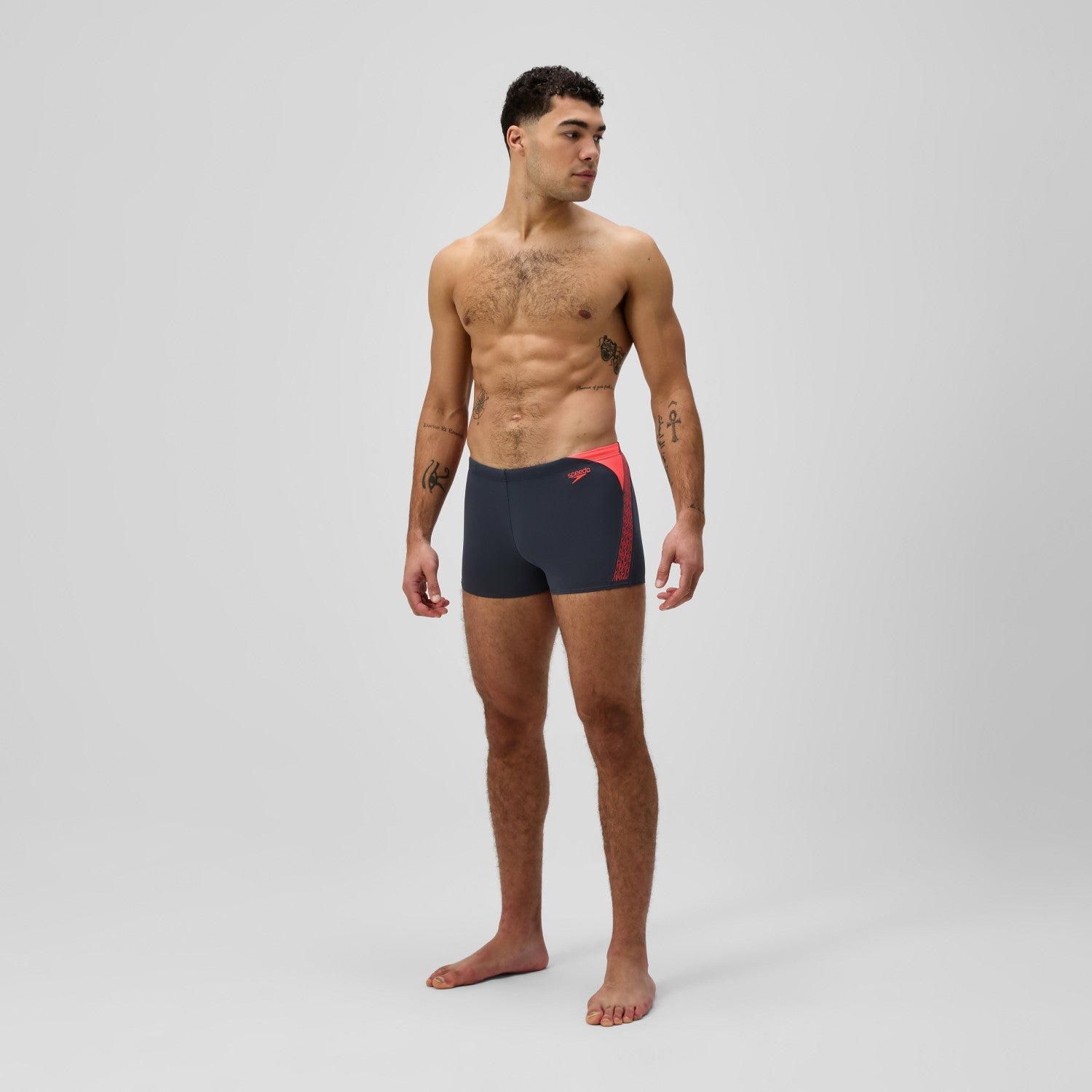 Hyperboom Splice Aquashorts Grey/Orange - Speedo