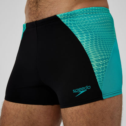 Endurance+ MAX Splice Aquashorts Black/Turquoise - Speedo