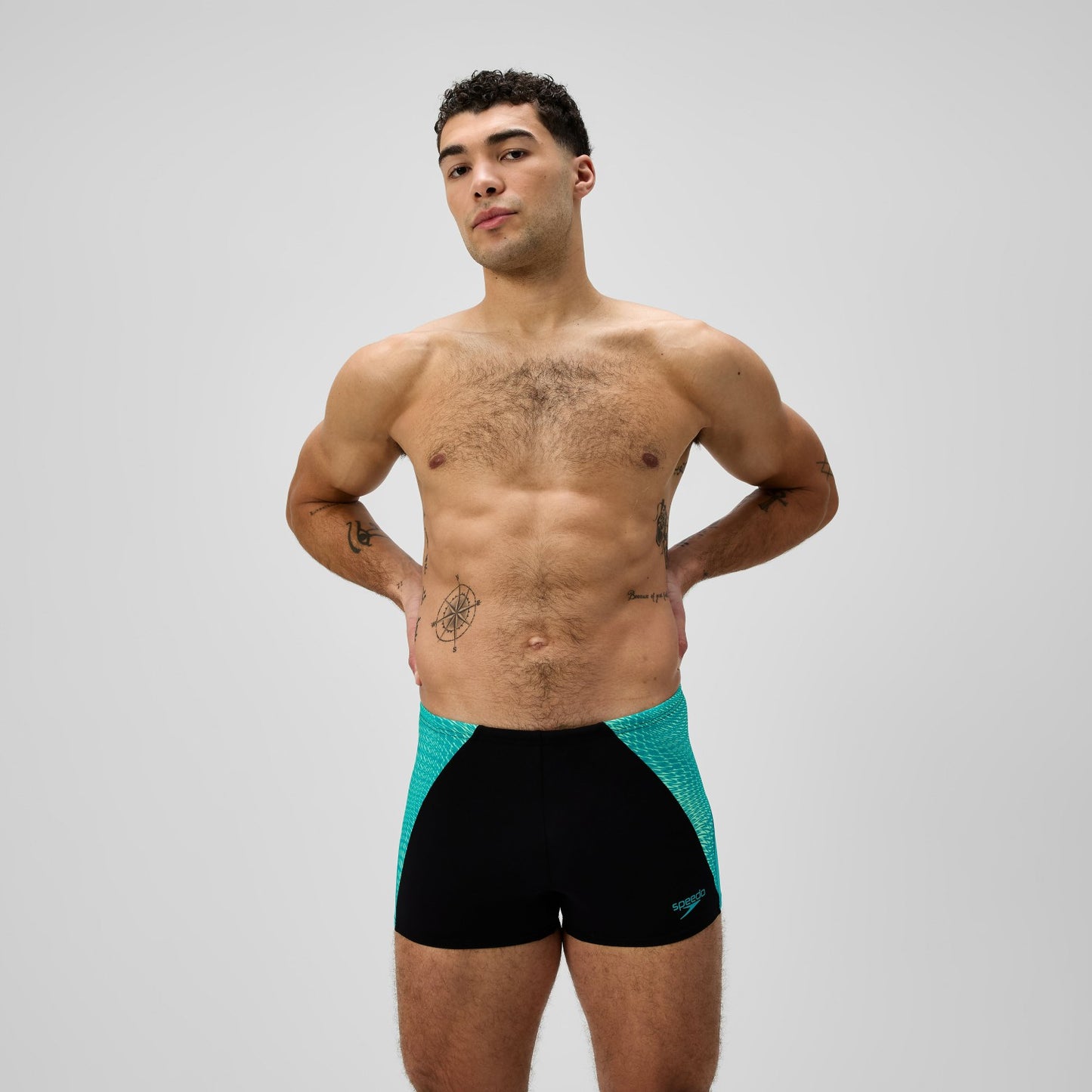 Endurance+ MAX Splice Aquashorts Black/Turquoise - Speedo