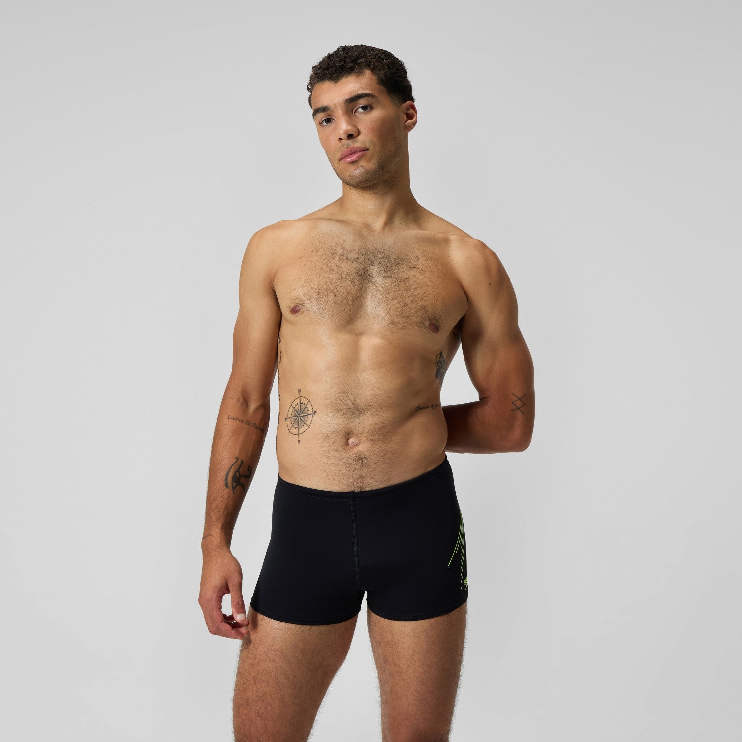 HyperBoom Placement Aquashorts Black/Yellow - Speedo