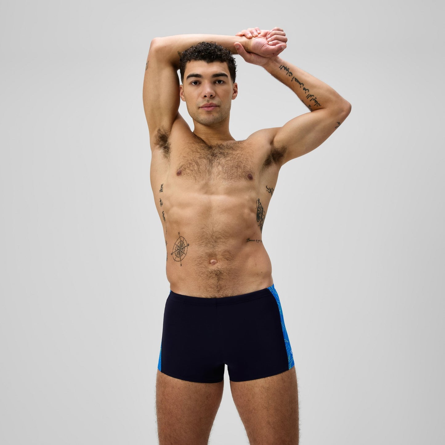 Hyperboom Panel Aquashorts Navy/Blue - Speedo